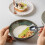 Ceramic Salad Bowl Retro Irregular Design Stackable for Kitchen Noodle Fruit Snack Serving 4