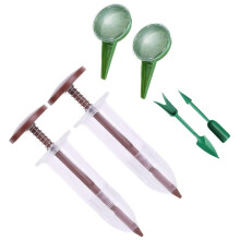 Indoor Gardening Tool Set with Adjustable Seed Dispenser, 6Piece Mini Garden Tools for Balcony