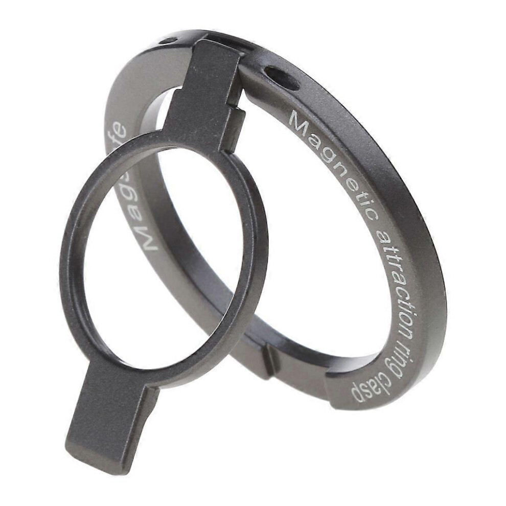 (As Show, One Size) Magnetic Phone Rings Holder For Magnetic Cellphone 360 Degree Rotating Finger Ring Mobile Phone Stand Mount 5213747817915