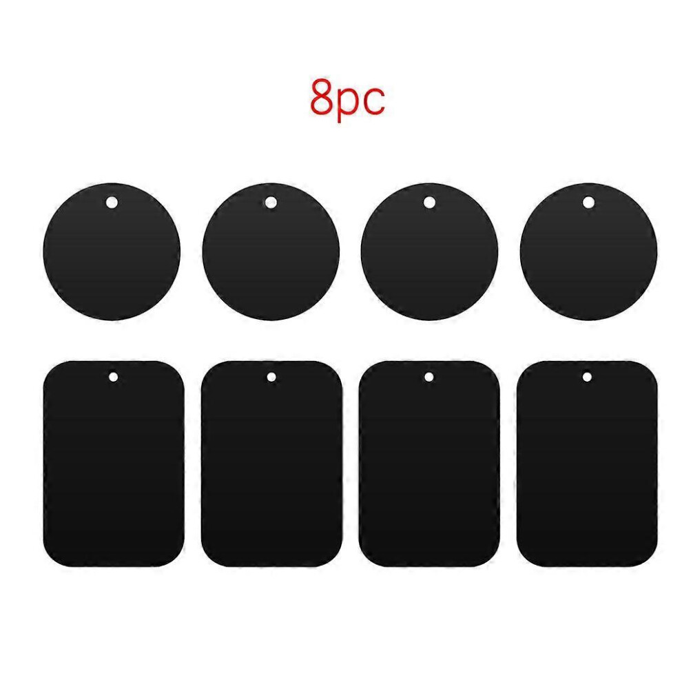 (As Show, One Size) 8Pcs Metal Plate Magnetic Car Mount Magnet Stand Phone Holder Adhesive Sticker R 5213747805851