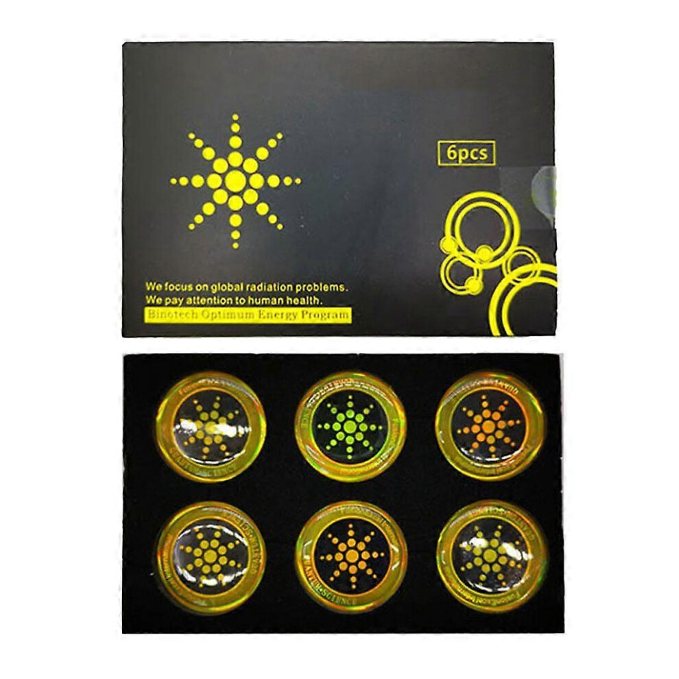 (As Show, Gold) 6Pcs For Quantum Shield Mobile Phone Sticker For Cell Phone Anti Radiation For Protection From Emf For Fusion Excel Anti 5213747826047