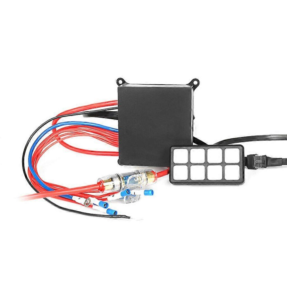 (As Show, One Size) Professional Universal Electronic Circuit Control Box 8 Gang Automatic Dimmable On-Off Toggle Switch Panel For Car Truck 3364096702307