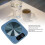 Coffee Mug Warmer with Smart Temperature Control, USB Powered Tea Cup Heater, Waterproof Blue 4