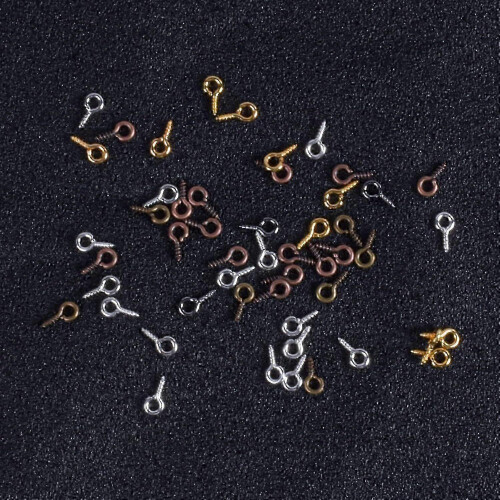 Mini Eye Hooks,600 τμχ Screw Eye Bails,Βιδωτά άγκιστρα ματιών,Βίδα από ανοξείδωτο ατσάλι Edition 1128 2