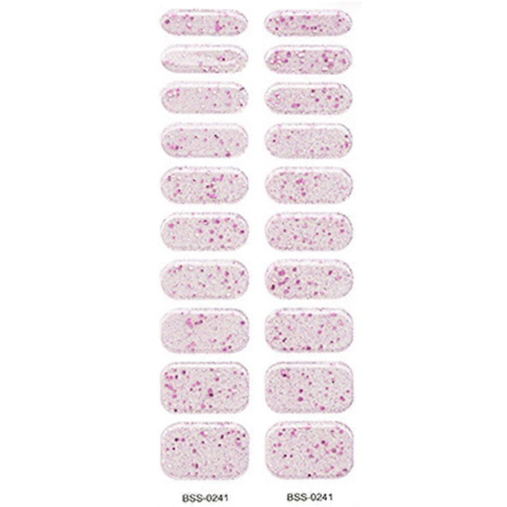 (As Show, Bss0241) Semi Cured Gel Nail Polish Stickers Fashion Classical Nails Strips Waterproof Adhesive Full Wraps Gel Nail Art Stickers 5213747813450