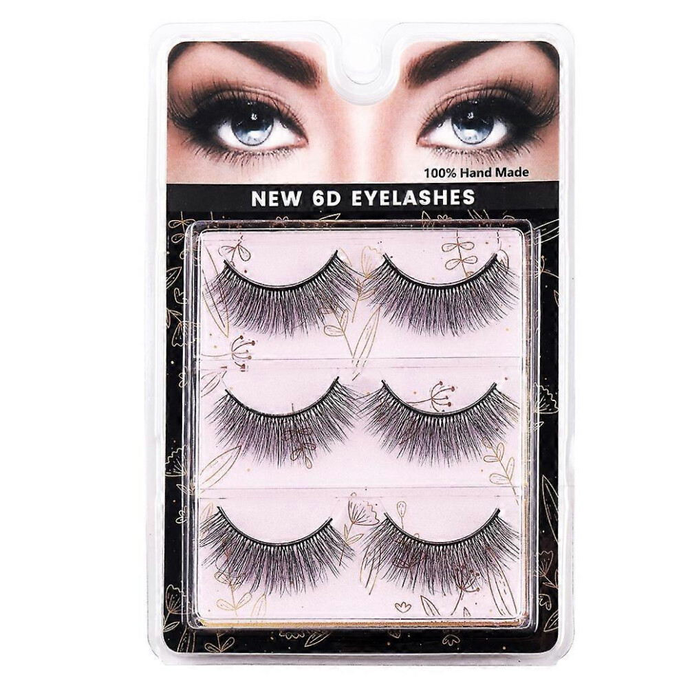 (As Show, One Size) Makeup Eyelashes 3D Extension Lashes Fluffyssoft Wispy Natural Cross Lash Extension Reusable Fake Lashes False Eyelashes 3364096797464