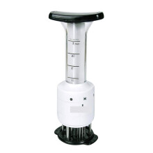 Stainless Steel Meat Tenderizer Injector for BBQ Steak with Balanced Head and NonSlip Grip