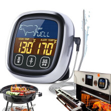 Meat Thermometer Waterproof Digital BBQ Grill Thermometer with Instant Read Probe for Cooking