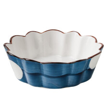 Large Ceramic Salad Bowl with Wide Opening for Fruit Serving, Soup, Pasta, and Cereal