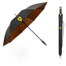 Large Windproof Golf Umbrella with Automatic Open Sun Protection and Wood Handle for Ferrari 250