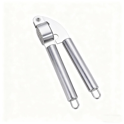 Stainless Steel Garlic Press Crusher  Ergonomic Easy Press, OneSecond Paste, Easy Clean