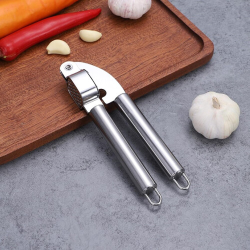 Stainless Steel Garlic Press Crusher  Ergonomic Easy Press, OneSecond Paste, Easy Clean 1
