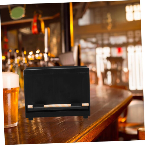 Automatic Straw Dispenser with Lid for Hygiene, Compact Storage for Cafe and Restaurant Use 1