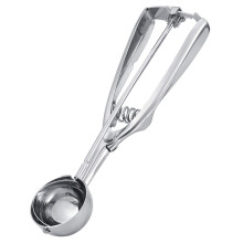 Stainless Steel Ice Cream Scoop with Ergonomic Handle, Mirror Polished 4CM for Home and Restaurant