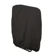 Waterproof Outdoor Folding Chair Cover 210D Oxford Fabric UV Protection with Adjustable Drawstring Black