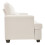Living And Home 3-Seater Chenille Upholstered Sofa with Pillows, Beige 3