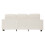 Living And Home 3-Seater Chenille Upholstered Sofa with Pillows, Beige 4