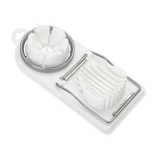 Egg Slicer Stainless Steel 2 in 1 Design for Kitchen Eggs Strawberries Mushrooms and Cheese
