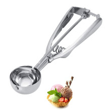 Stainless Steel Ice Cream Scoop with Trigger Release for Cookies Cupcakes Meatballs 4CM