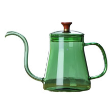 Handmade Stained Glass Ceramic Coffee Pot with Electric Heating and Small Mouth Tea Kettle