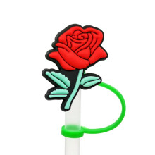 Straw Covers Set of 6, Cute Flower Silicone Toppers Fit Stanley Cup and 30 & 40 Oz Tumblers