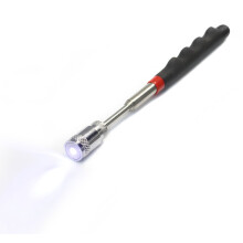 Magnetic Pickup Tool with LED Light, 8lb Tip, 27.25' Telescoping Arm for Screws and Bolts