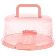 Round Cake Carrier with Handle, Airtight Seal and Clear Lid, FoodGrade Cake Storage Box for Travel