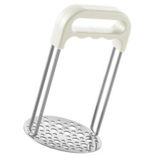 Stainless Steel Potato Masher with Ergonomic Handle for Smooth Potatoes Yams and Vegetables