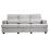 Living And Home 3-Seater Chenille Upholstered Sofa with Pillows, Grey 2