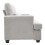 Living And Home 3-Seater Chenille Upholstered Sofa with Pillows, Grey 3