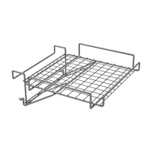 Foldable Cabinet Door Organizer Stainless Steel Kitchen Storage Rack for Pot Lids and Cutting Boards