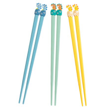 3 Pairs Reusable Dinosaur Cartoon Chopsticks NonSlip EasyClean for Kids Sushi BBQ Dining