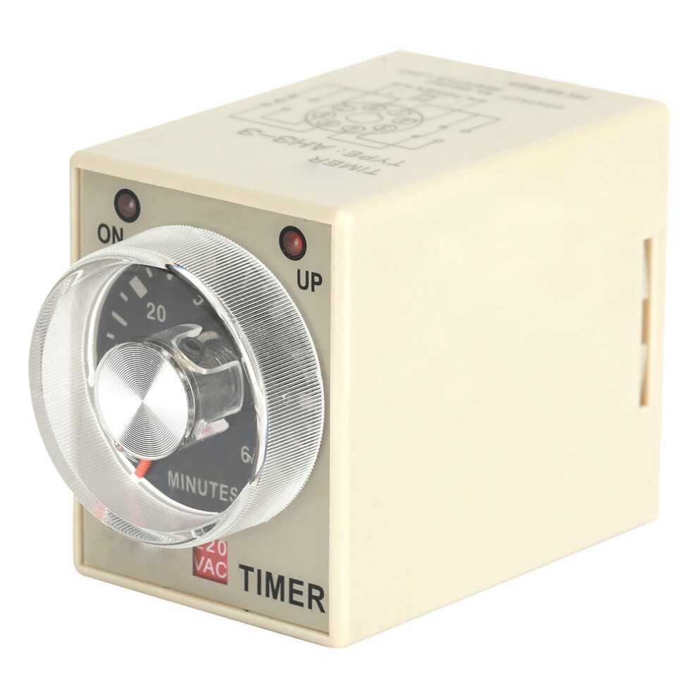 220Vac 60M Power Delay Timer Relay Ah3-3(60M) Precision Industrial Timer Module 8391383100657
