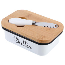 Vintage Metal Butter Dish with Airtight Lid Keeps Butter Fresh Elegant Countertop Storage Container