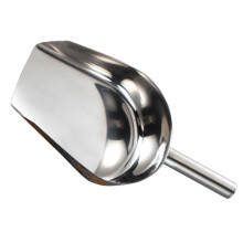 Stainless Steel Ice Scoop with Large Capacity and Comfort Grip for Kitchen Grain Flour Sugar