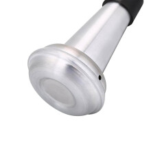 Trumpet Practice Mute Aluminum Alloy Noise Reduction 90% with Rubber Edge for Quiet Practice