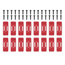 Montagefüße für Milwaukee Packout - 16er Pack, für Milwaukee Packout-Zubehör, Fußmontagesystem, Rot
