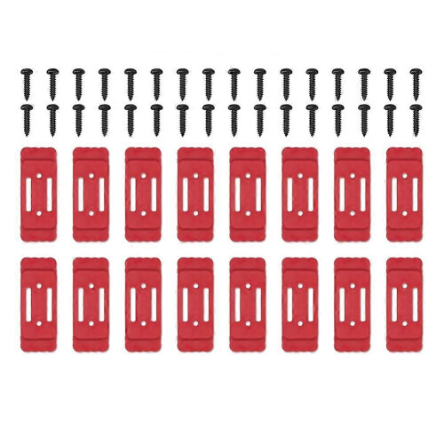Montering af fødder til Milwaukee Packout - 16 Pack, til Milwaukee Packout-tilbehør, fodmonteringssystem, rød