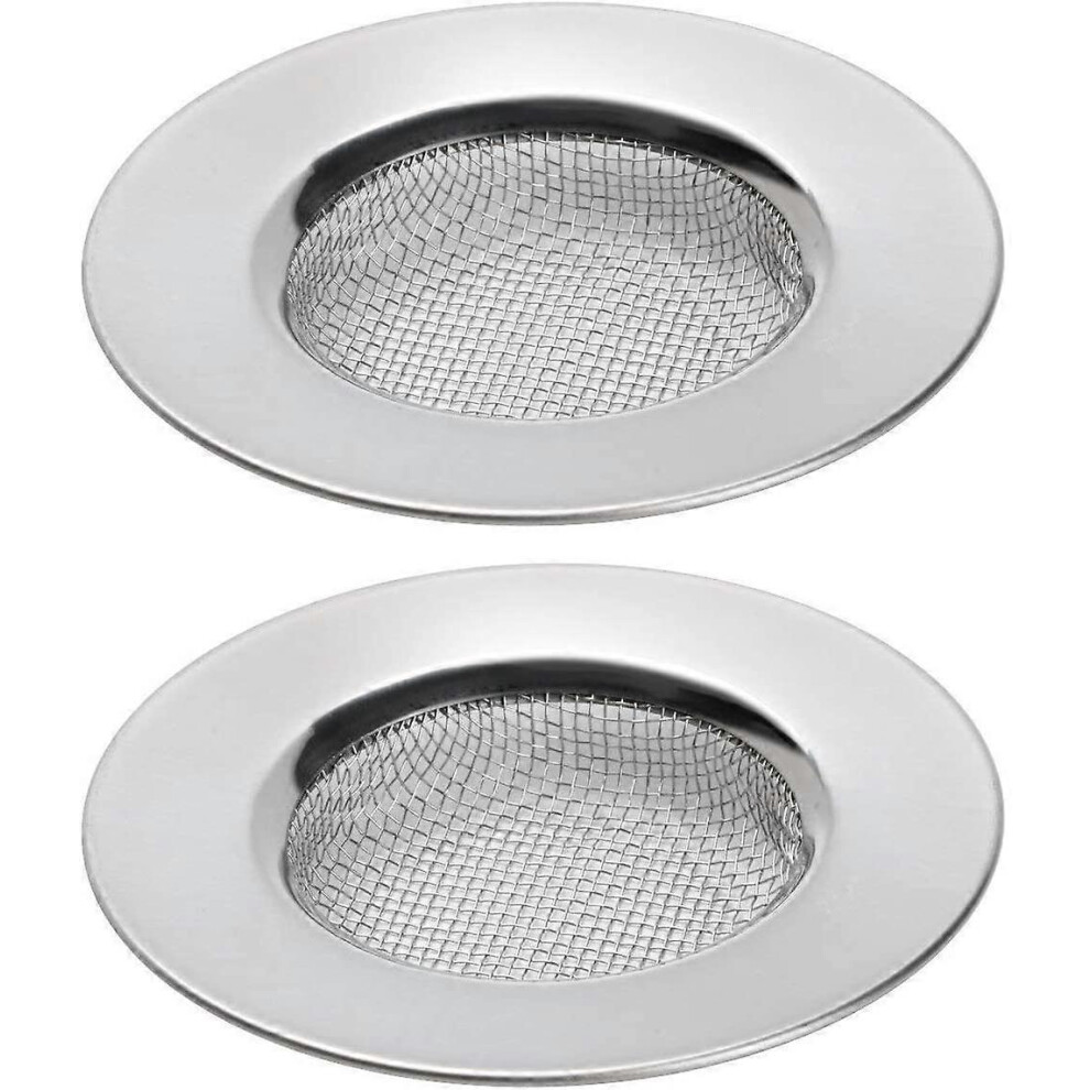 Set Of 2 Sink Strainers,Stainless Steel,7.5Cm Drain Strainer,Hair Strainer,Shower Sink,Sink Strainer Strainer,Shower Sink Strainer,Bathtub,Kit 6935161625370