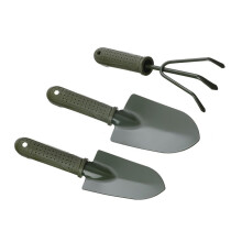 Garden Tool Set with Small Spade Rake Shovel, Ergonomic Comfort Grip for Planting and Weeding