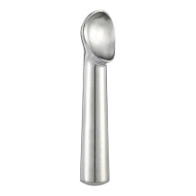 18cm Aluminum Ice Cream Scoop with Ergonomic Handle, 5cm NonStick Metal Spoon, Silver