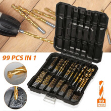 99X Titan HSS Spiralbohrer Stahl Bohrer Satz Werkzeug Set Metallbohrer 1-10mm DE