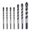 7pcs Tungsten Carbide Masonry Drill Bit Set(6,6,6,8,10,12mm) 1