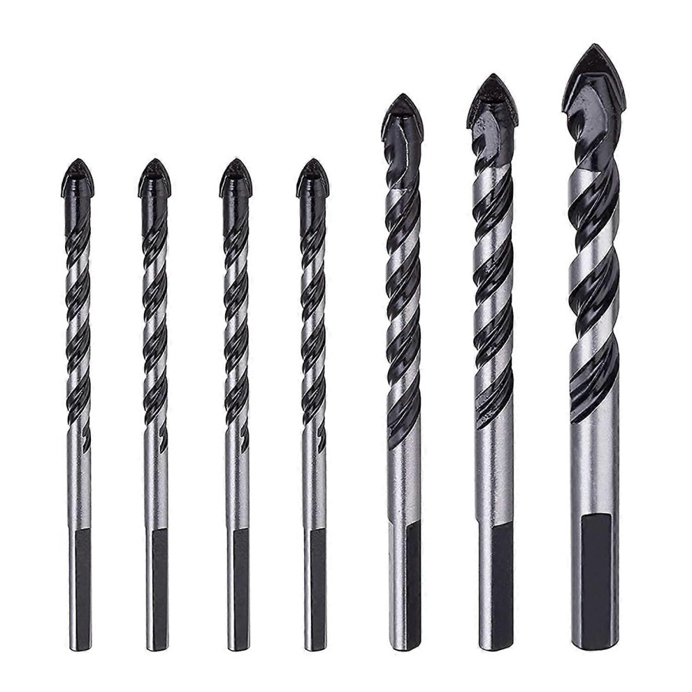 7Pcs Tungsten Carbide Masonry Drill Bit Set(6,6,6,8,10,12Mm) 6935161624656