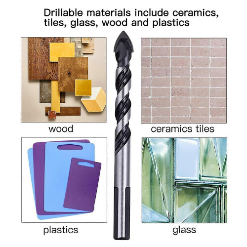 7pcs Tungsten Carbide Masonry Drill Bit Set(6,6,6,8,10,12mm) 2