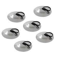 Belly Dancing Finger Cymbals Set Silver Finish 6 Pack Professional Belly Dance Zills for Adults