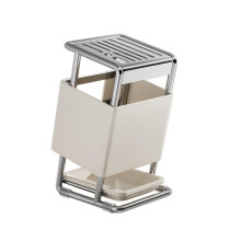 Slimline Knife Block with 9 Slots, SpaceSaving Kitchen Knife Holder, EasyClean Carbon Steel