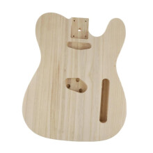 Unfinished TL Style Electric Guitar Body Solid Basswood DIY Build Custom Finish Ready