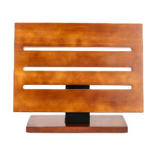 DoubleSided Magnetic Wooden Knife Block with Large Capacity Storage and Detachable Holder for Kitchen