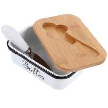 Vintage Metal Butter Dish with Lid Airtight Seal for Fresh Butter and Cheese Storage Kitchen Decor